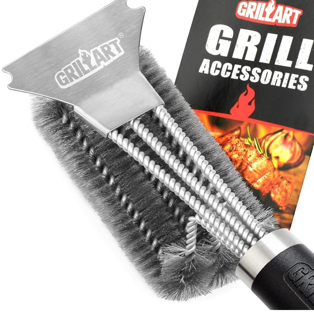 GRILLART Grill Brush and Scraper BBQ Brush for Grill, Stainless Steel - NEW